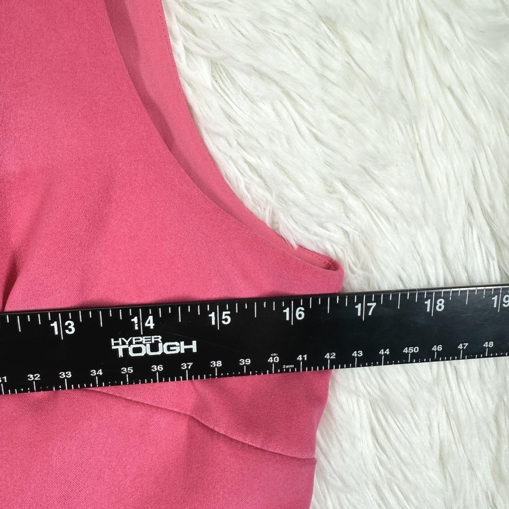 CeCe Cocktail Fit & Flare Dress Size 6 Pink Preppy Sheath Short Mini Coquette - Picture 7 of 12
